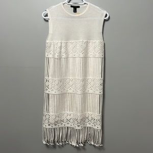 Forever 21 White Sundress/Beach Coverup Size Small